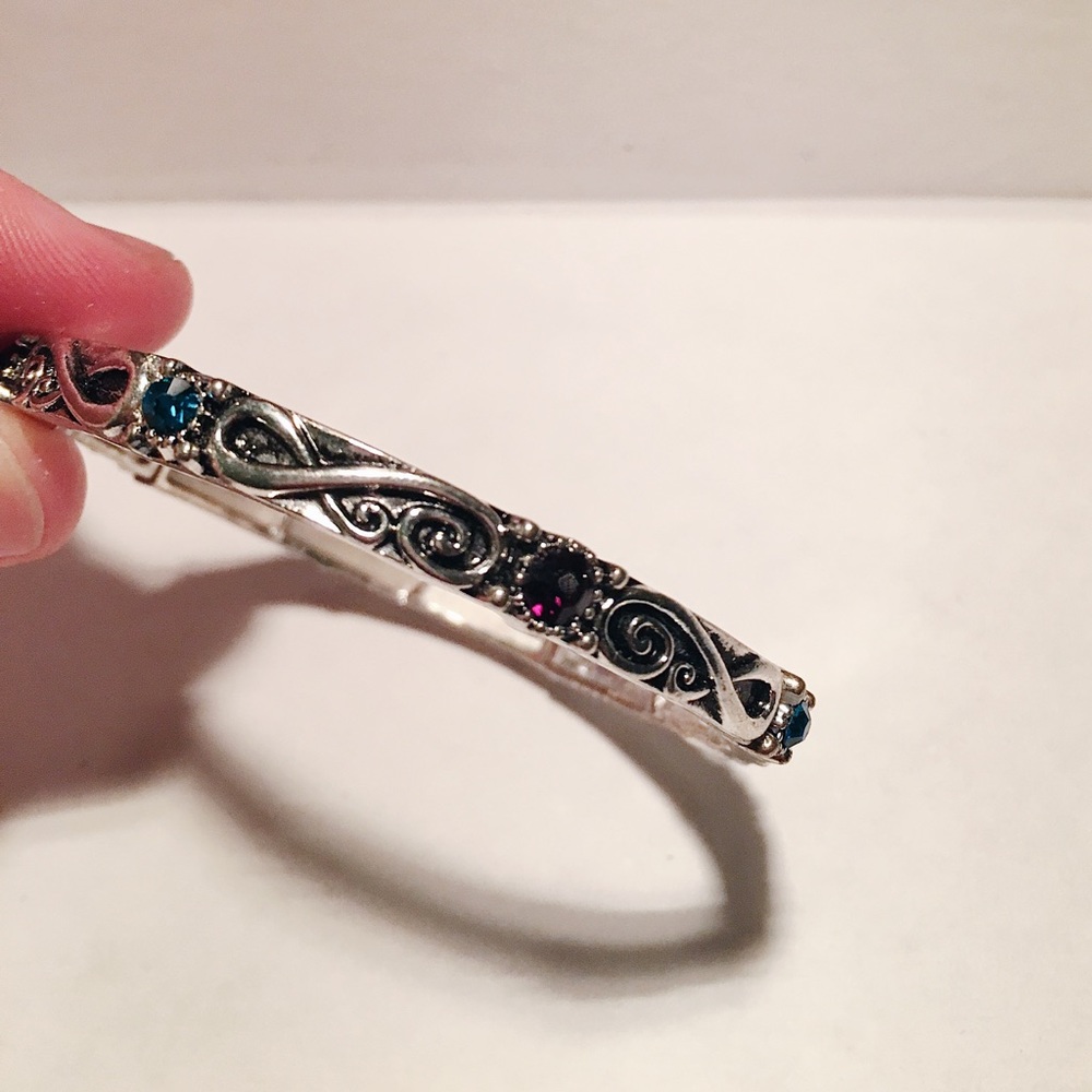 Blue/Purple/Silver Bracelet